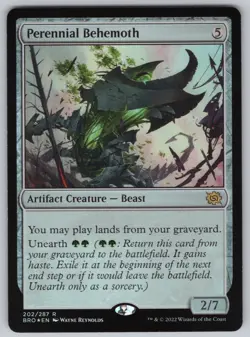 Perennial Behemoth R The Brothers' War #202 NM Foil - Image 1