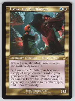 Lazav, the Multifarious (Retro Frame) R Ravnica Remastered #371 NM Normal - Image 1