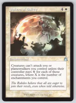 Sphere of Safety (Retro Frame) U Ravnica Remastered #447 NM Normal - Image 1