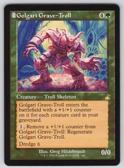 Golgari Grave-Troll (Retro Frame) R Ravnica Remastered #348 NM Normal - Image 1
