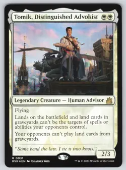 Tomik, Distinguished Advokist R Ravnica Remastered #31 NM Foil - Image 1