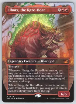 Ilharg, the Raze-Boar (Anime Borderless) M Ravnica Remastered #429 NM Normal - Image 1