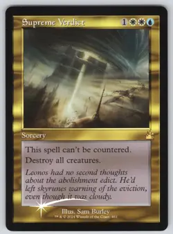 Supreme Verdict (Retro Frame) R Ravnica Remastered #461 NM Foil - Image 1
