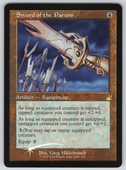 Sword of the Paruns (Retro Frame) R Ravnica Remastered #395 NM Foil - Image 1