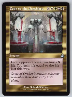 Debt to the Deathless (Retro Frame) U Ravnica Remastered #364 NM Normal - Image 1