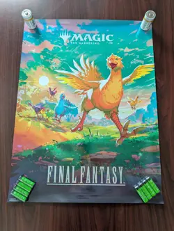 Final Fantasy Chocobo Store Promo Posters (x2) | MTG - Image 1