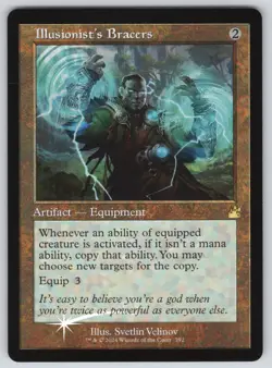 Illusionist's Bracers (Retro Frame) R Ravnica Remastered #392 NM Foil - Image 1