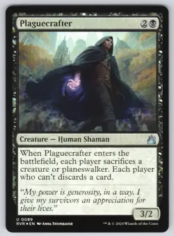 Plaguecrafter U Ravnica Remastered #89 NM Foil - Image 1