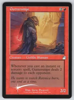 Guttersnipe (Retro Frame) U Ravnica Remastered #332 NM Foil - Image 1