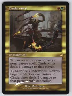 Cindervines (Retro Frame) R Ravnica Remastered #360 NM Foil - Image 1