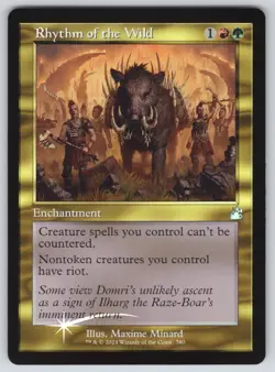 Rhythm of the Wild (Retro Frame) U Ravnica Remastered #380 NM Foil - Image 1