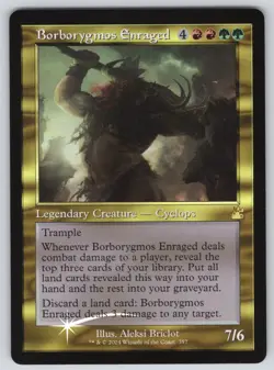 Borborygmos Enraged (Retro Frame) R Ravnica Remastered #357 NM Foil - Image 1