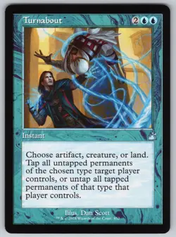 Turnabout (Retro Frame) U Ravnica Remastered #452 NM Normal - Image 1
