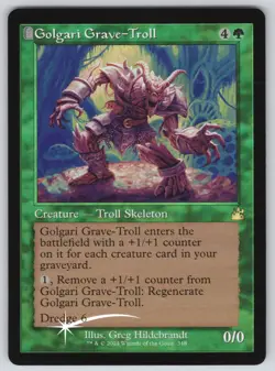 Golgari Grave-Troll (Retro Frame) R Ravnica Remastered #348 NM Foil - Image 1