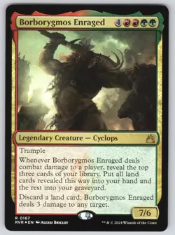Borborygmos Enraged R Ravnica Remastered #167 NM Foil - Image 1