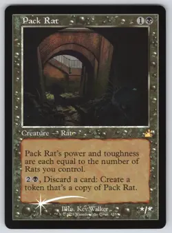 Pack Rat (Retro Frame) R Ravnica Remastered #455 NM Foil - Image 1