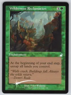 Wilderness Reclamation (Retro Frame) U Ravnica Remastered #458 NM Foil - Image 1