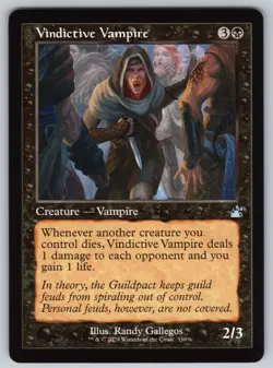 Vindictive Vampire (Retro Frame) U Ravnica Remastered #330 NM Normal - Image 1