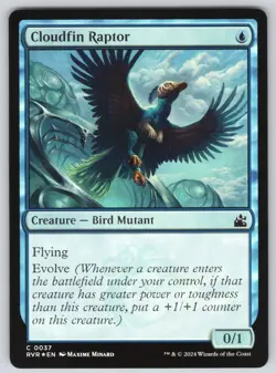 Cloudfin Raptor C Ravnica Remastered #37 NM Foil - Image 1