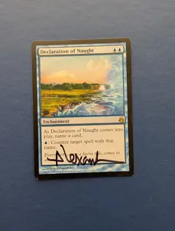 MTG Declaration of Naught: Morningtide AUTO #29 – EX-MT - Image 1