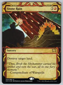 Stone Rain (Foil Etched) R Strixhaven: Mystical Archives #45 NM Foil - Image 1