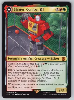 Blaster, Combat DJ M Universes Beyond: Transformers #8 NM Normal - Image 1