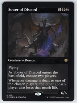 Sower of Discord (Foil Etched) R Commander Masters #522 NM Foil - Image 1