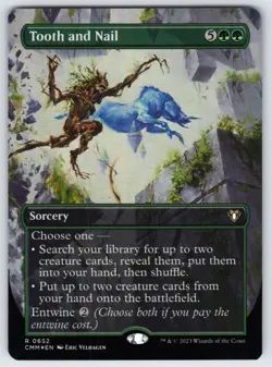Tooth and Nail (Borderless) R Commander Masters #652 NM Foil - Image 1