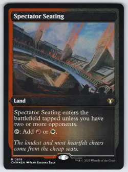 Spectator Seating (Foil Etched) R Commander Masters #618 NM Foil - Image 1