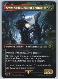 Owen Grady, Raptor Trainer (Borderless) R Universes Beyond: Jurassic World Colle - Image 1