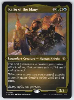 Rafiq of the Many (Foil Etched) R Commander Masters #589 NM Foil - Image 1