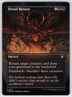 Dread Return (Borderless) C Commander Masters #637 NM Foil - Image 1