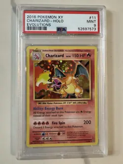 Pokemon TCG Charizard 11/108 Evolutions Holo Rare 2016 PSA 9 The Pokemon Company - Image 1
