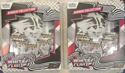 2 X Pokemon White Flare Binder Collection TCG Sealed - Image 1