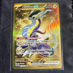 Pokemon TCG Miraidon EX Holo Gold Secret Rare Card 253/198 Scarlet & Violet - Image 1