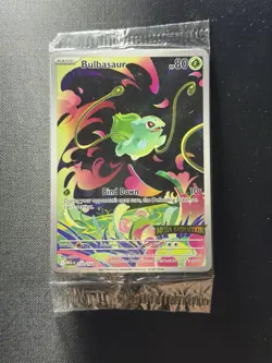 Bulbasaur 133/132 Mega Evolution Stamped Promo (box topper) - Pokemon - SEALED - Image 1