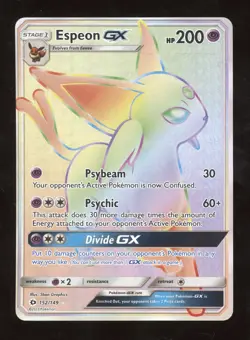 2017 Pokemon Sun & Moon Espeon GX Secret Rare #152/149 - Image 1