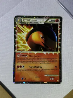 Pokemon TCG Typhlosion Prime #110/123 HeartGold/SoulSilver 2010 Holo Rare Card - Image 1