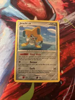 POKEMON TCG JIRACHI 7/111 PLATINUM RISING RIVALS HOLO RARE!! - Image 1