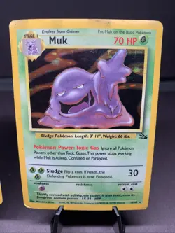 Pokemon TCG Fossil Set Aerodactyl & Muk Holo Rare WOTC VTG 1999 - Image 3