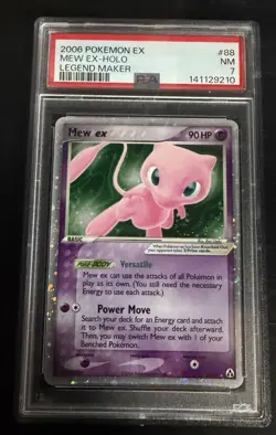 Mew ex 88/92 Pokemon Legend Maker Holo PSA 7 - Image 1