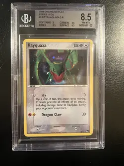 Pokemon TCG Rayquaza Holo Rare 3/17 Pop Series 1 BGS 8.5 PSA - Image 1