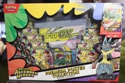 Pokemon TCG Ascended Heroes Premium Poster Collection Mega Lucario (In Hand) - Image 1