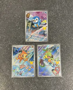 Pokemon TCG First Partner Promos MEP 040 Turtwig MEP 041 Chimchar MEP 042 Piplup - Image 1