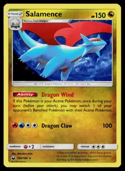 Salamence 106/168 Cosmo Holo Holo Rare Celestial Storm Pokemon Near Mint - Image 1