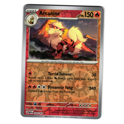 ARCANINE 059/165 REVERSE HOLO SCARLET AND VIOLET 151 POKEMON TCG - Image 1