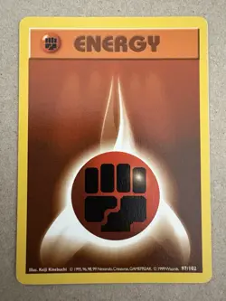 Pokemon - Base Set (Shadowless) Fighting Energy 097/102 - LP - Image 1