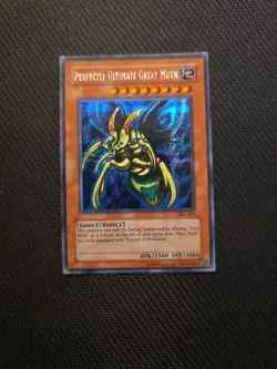 Yugioh Perfectly Ultimate Great Moth TSC-001 Promo Prismatic Secret Rare LP - Image 2