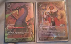 Maleficent - Monstrous Dragon Champ. Fabled Promo | Lorcana BONUS Jafar Promo - Image 1