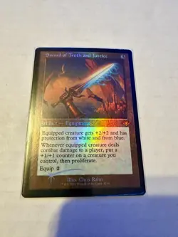 Sword of Truth and Justice (Retro Frame) Modern Horizons Foil. Magic MTG LP - Image 1